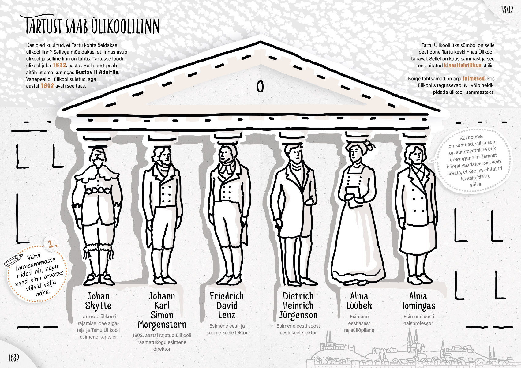 Eesti raamatu aasta pannoo tegelusraamat, lk 50–51. Tegelusraamatu kunstnik: Siiri Taimla-Rannala. Eesti raamatu aasta pannoo tegelusraamat, lk 50–51. Tegelusraamatu kunstnik: Siiri Taimla-Rannala.